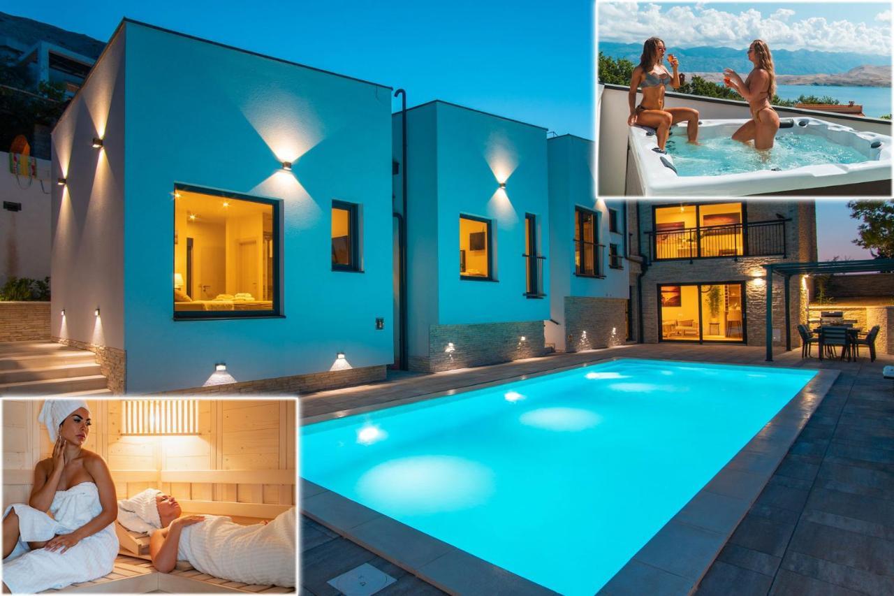 Perla Nera Heated Pool & Sauna Stan Trigraci エクステリア 写真